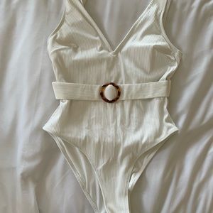 White bathing suit